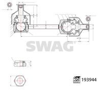 SWAG 33 11 1448 - Travesaños/barras, estabilizador