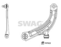 SWAG 33 11 2444 - Barra oscilante, suspensión de ruedas