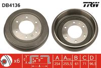 TRW DB4136 - Tambor de freno