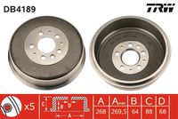 TRW DB4189 - Tambor de freno