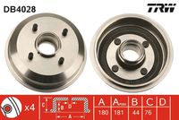 TRW DB4028 - Tambor de freno