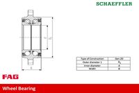 Schaeffler FAG 713 6497 90 - Juego de cojinete de rueda