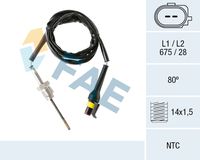 FAE 68609 - Sensor, temp. gas escape