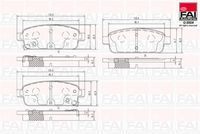 FAI AutoParts BP102 - Juego de pastillas de freno