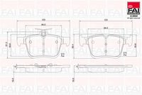 FAI AutoParts BP115 - Juego de pastillas de freno