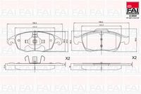 FAI AutoParts BP121 - Juego de pastillas de freno