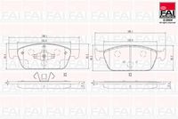 FAI AutoParts BP154 - Juego de pastillas de freno