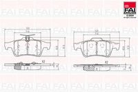 FAI AutoParts BP158 - Juego de pastillas de freno