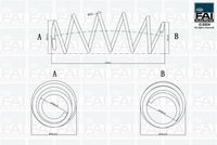 FAI AutoParts FPCS140 - Muelle de suspensión