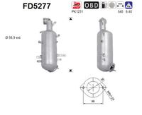 AS FD5277 - Filtro hollín/partículas, sistema escape