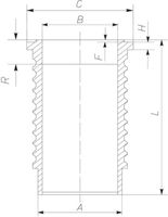 MAHLE 061 WN 13 01 - Camisa del cilindro