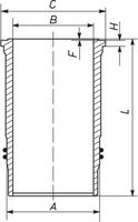 MAHLE 001 LW 00141 001 - Camisa del cilindro