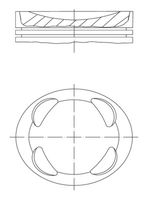 MAHLE 081 PI 00104 002 - Pistón