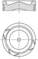 MAHLE 213 69 00 - Pistón