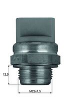 MAHLE TSW 11 - Interruptor de temperatura, ventilador del radiador