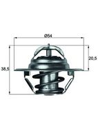 MAHLE TX 3 83D - Termostato, refrigerante