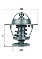 MAHLE TX 68 88D - Termostato, refrigerante