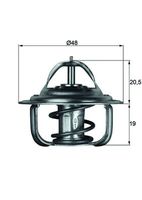 MAHLE TX 1 71D - Termostato, refrigerante