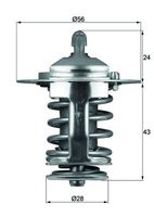 MAHLE TX 70 82 - Termostato, refrigerante