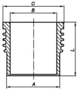 MAHLE 004 WR 17 00 - Camisa del cilindro