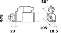 MAHLE MS 431 - Motor de arranque