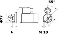 MAHLE MS 233 - Motor de arranque