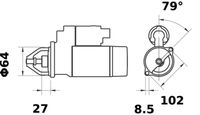 MAHLE MS 35 - Motor de arranque