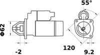 MAHLE MS 40 - Motor de arranque