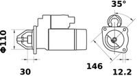 MAHLE MS 13 - Motor de arranque