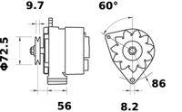 MAHLE MG 628 - Alternador