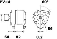 MAHLE MG 507 - Alternador