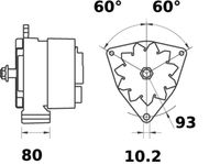 MAHLE MG 493 - Alternador