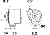 MAHLE MG 457 - Alternador