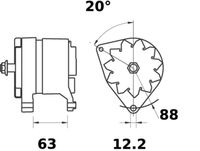 MAHLE MG 446 - Alternador