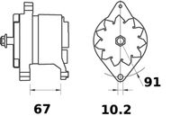 MAHLE MG 184 - Alternador