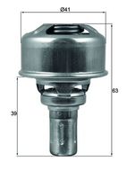 MAHLE TX 174 86 - Termostato, refrigerante