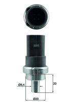 MAHLE TSE 7 - Sensor, temperatura del refrigerante