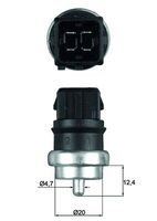 MAHLE TSE 14 - Sensor, temperatura del refrigerante