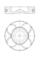 MAHLE 007 PI 00158 000 - Pistón