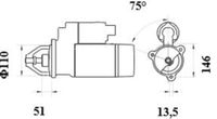 MAHLE MS 462 - Motor de arranque