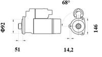 MAHLE MS 1032 - Motor de arranque