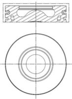 MAHLE 013 PI 00136 000 - Pistón