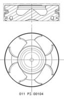 MAHLE 011 PI 00104 002 - Pistón