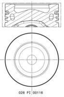 MAHLE 028 PI 00116 002 - Pistón