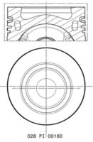 MAHLE 028 PI 00160 000 - Pistón