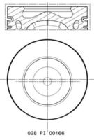 MAHLE 028 PI 00166 000 - Pistón