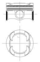 MAHLE 081 PI 00130 000 - Pistón