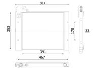 MAHLE AC 1138 000P - Condensador, aire acondicionado