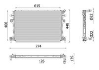 MAHLE CR 959 001P - Radiador, refrigeración del motor