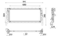 MAHLE CR 2748 000P - Radiador, refrigeración del motor